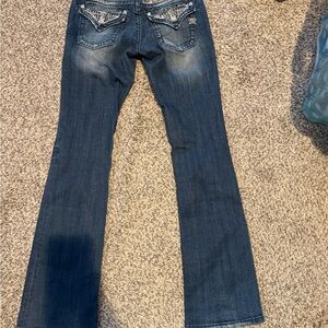 Miss Me Dark Blue Flare Jeans